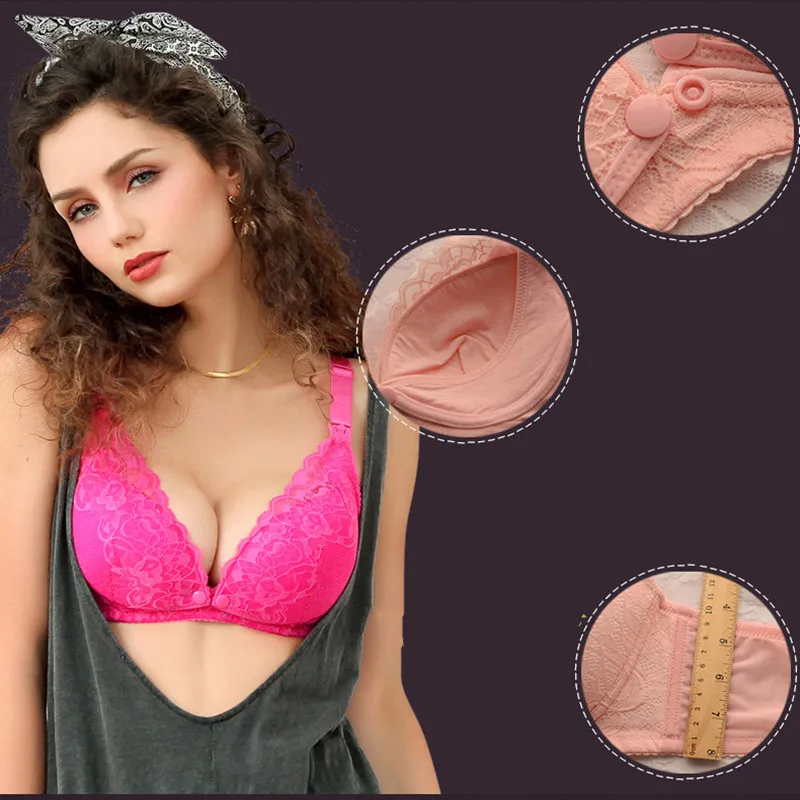 MODENGYUNMA BreastFeeding Bra Lace Cotton Maternity Nursing bra For Pregnant Women Pregnancy Underwear Intimates 2018 