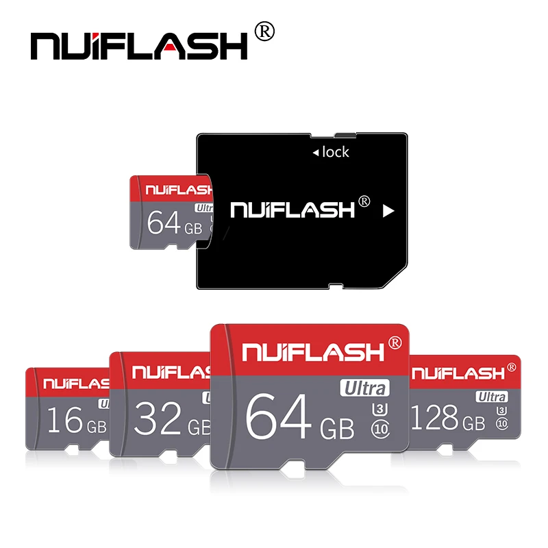 Nuiflash Micro SD карта класс 10 8 Гб класс 6 16 Гб/32 ГБ U1 64 Гб/128 ГБ/256 ГБ U3 карта памяти флэш-память Microsd для смартфона