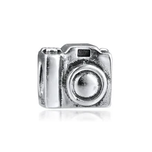 Модные бусины из стерлингового серебра 925 пробы с металлическими бусинами, Винтажные бусины для изготовления ювелирных изделий, подходит для браслета Pandora Charms Berloques