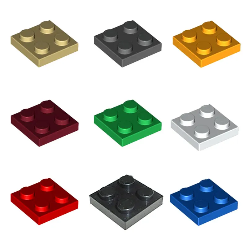 

50pcs/lot Compatible with legos 3022 3D 2*2 MOC Brick DIY blocks toys bricks Assemble Particles