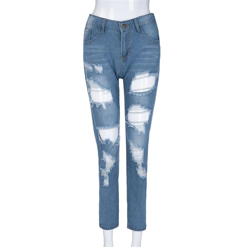 Модные джинсы женские 2018 г. Новые пикантные джинсовые штаны узкие брюки-карандаш стрейч Фитнес брюки леггинсы джинсы # S28