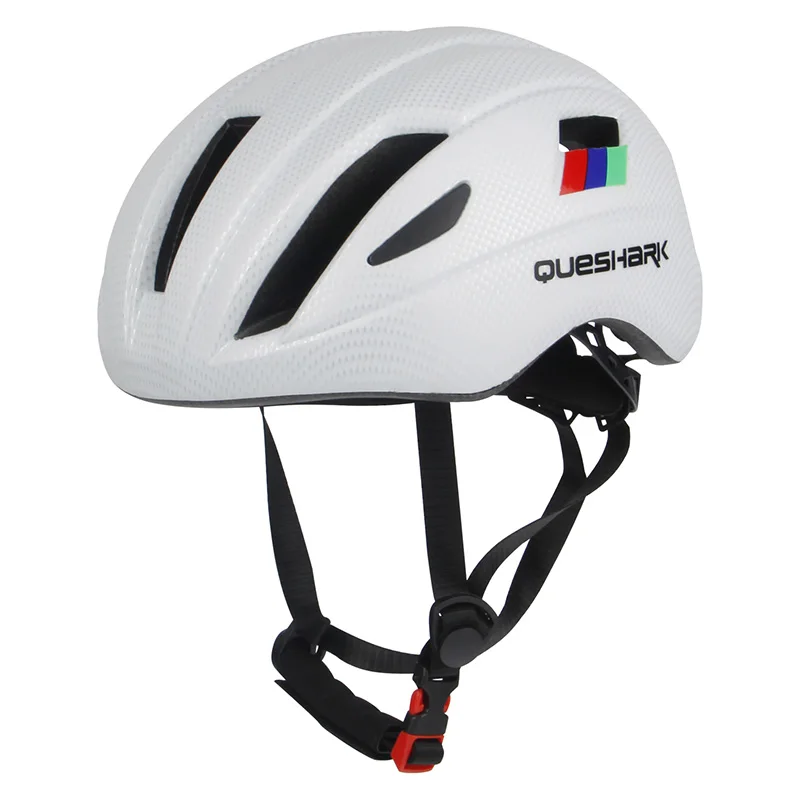 QUESHARK матовые черные белые велосипедные шлемы интегрально-формованные велосипедные шлемы MTB велосипедные шлемы со вставкой сетка для верховой езды Защитная крышка - Цвет: W