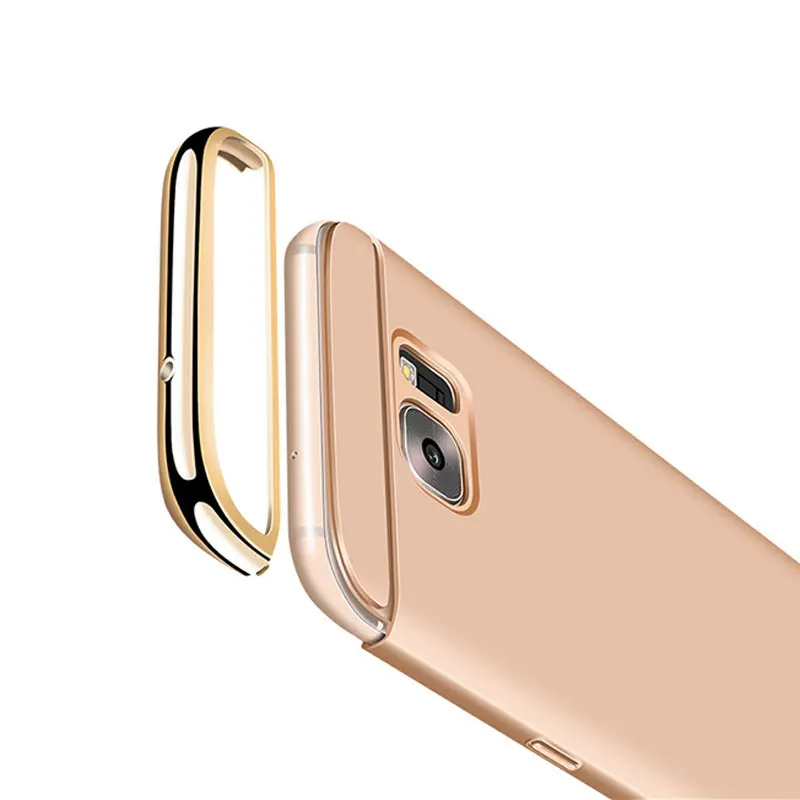 

3 in 1 Plating Matte Plastic Cool Phone Case For Samsung Galaxy S8 S9 Plus S8Plus S9Plus Note 8 9 A7 2018 Luxury Hard Case