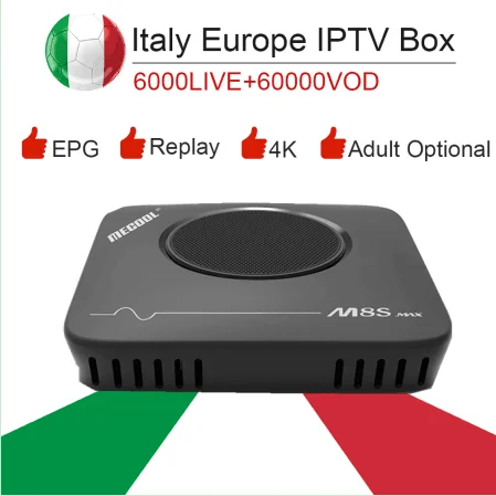 

M8S MAX Android 7.1 S912 Smart Tv Box&italy super iptv subscription Germany Albania Turkey bein sport netflix ExYu adult iptv