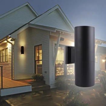 

LumiParty Outdoor Waterproof LED Double-head Wall Light Night Lamp Decoration