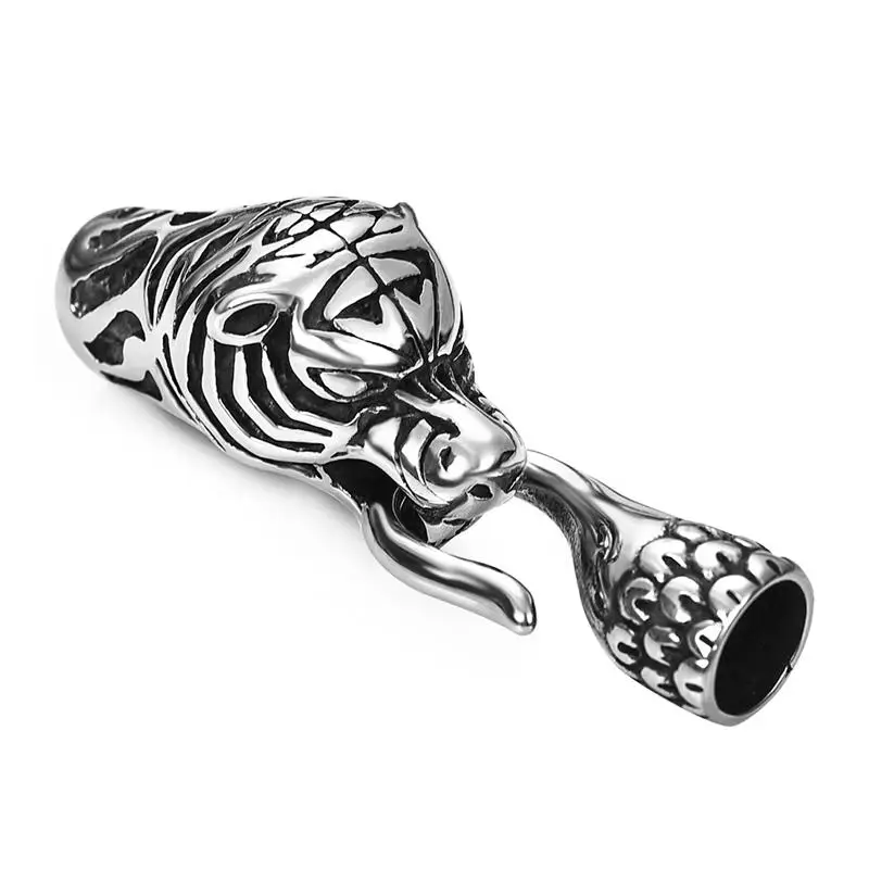 

Stainless Steel Steel Tiger Head Clasps Hook Buckle Bracelets Connector for Leather Cord Bangle DIY Jewelry Findings Accessories