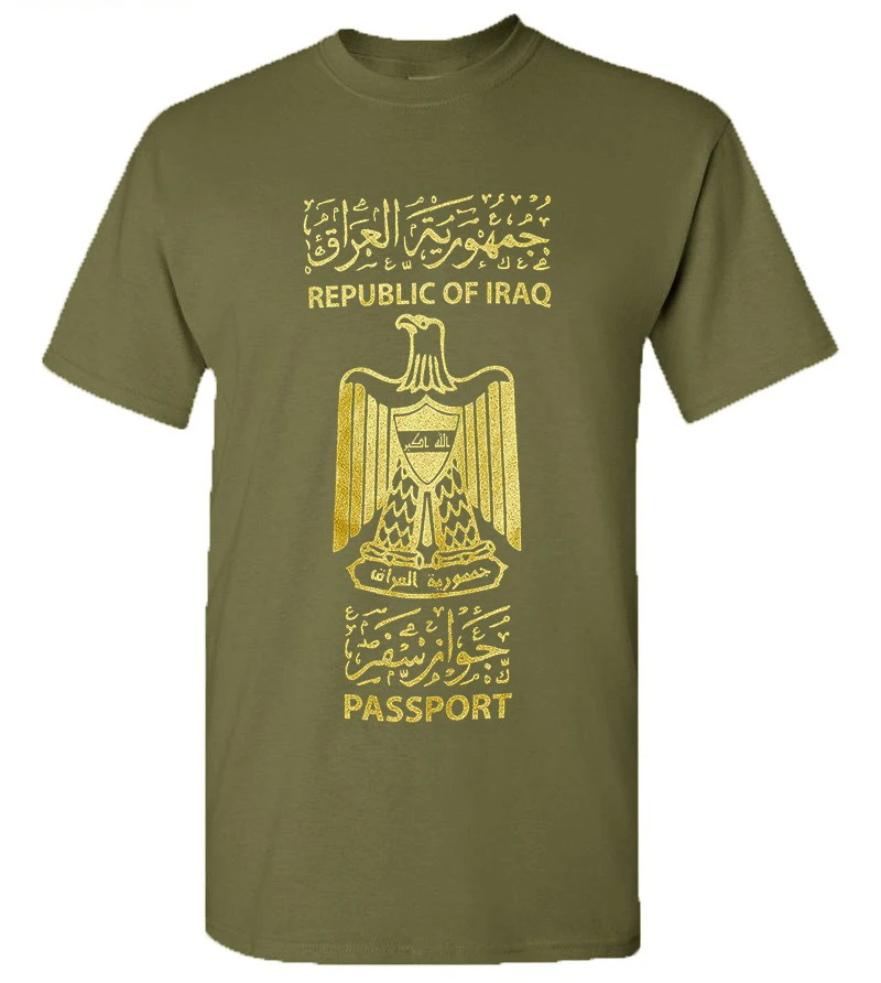 

Tee Shirt Hipster Harajuku Brand Clothing T Shirt Spot15 Men'S Republic Of Iraq T Shirt