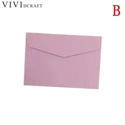 10 шт./лот карамельный цвет мини конверты DIY Multifunction Craft Бумага конверт для письмо бумажные открытки школы Материал