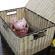 Пасторальный коробки коробка для хранения Тедди макияж закуски игрушки Одежда Корзина Одежда и коробка для хранения корзина для белья