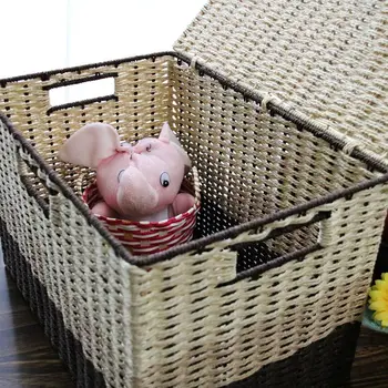 

Pastoral Boxes Storage Boxes Teddy Makeup Snacks Toys Clothing Basket clothes and storage box Laundry basket