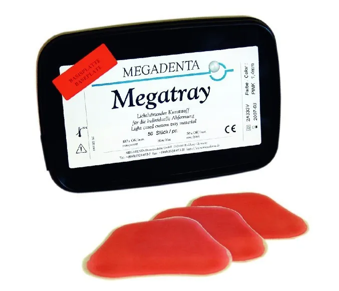 German Megadenta Megatray Base Plate light curing tray material dental