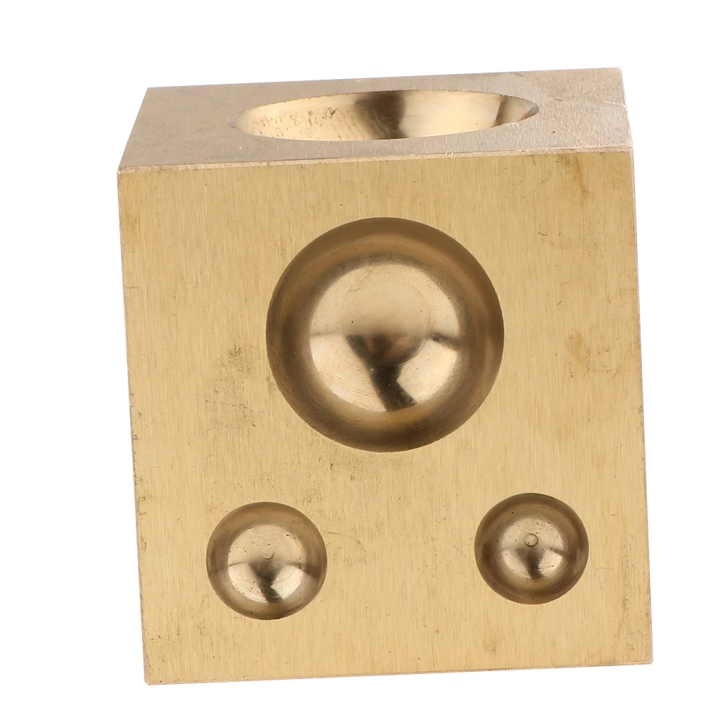 MagiDeal Jewelers Dapping Block Square Punch Dome Jewelry Making Bench Tool