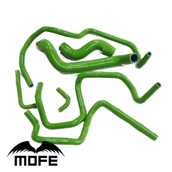 Mofe 7 шт. зеленый силиконовый шланг радиатора охлаждающей жидкости для Nissan P11