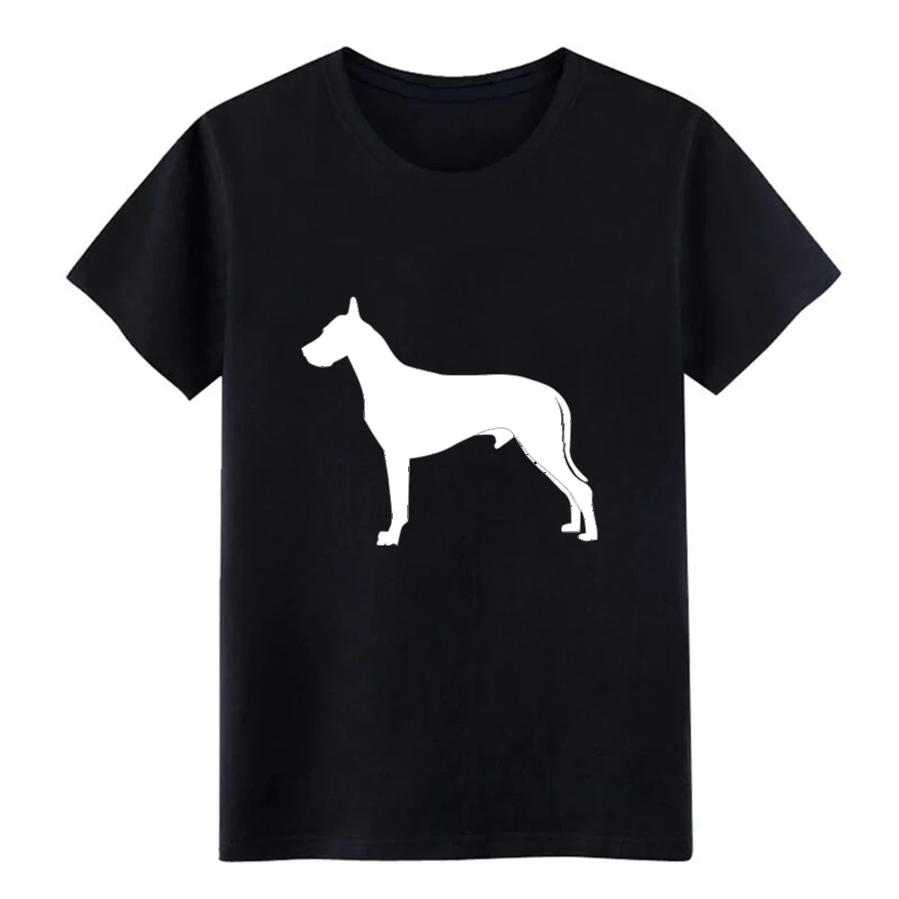 Мужская футболка с надписью Great Dane хлопковая Футболка круглым воротником для