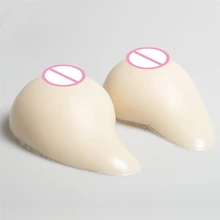 С реалистичной кожей искусственная грудь 1600 г/пара мастэктомии Трансвестит транссексуал силиконовые сиськи поддержка груди классический слегка изогнутый