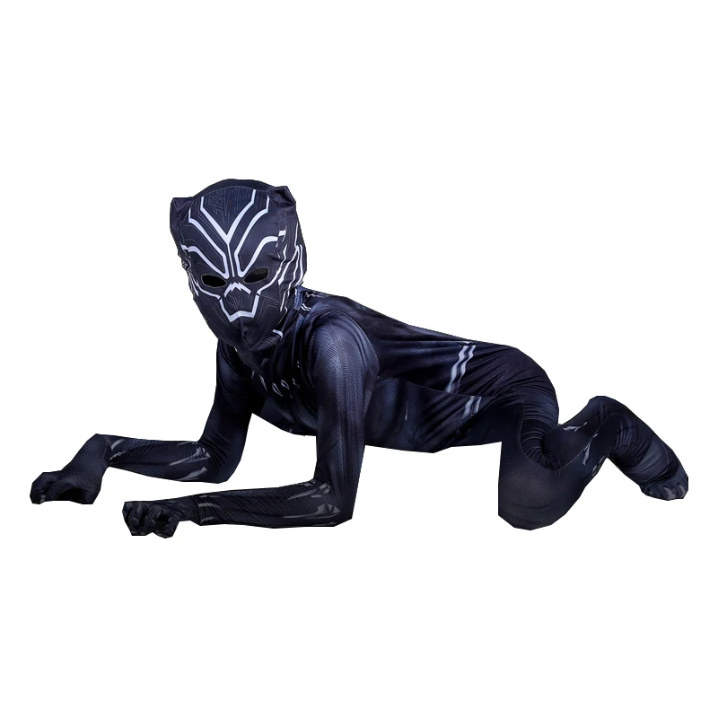 Kids Black Panther Costume Cosplay Marvel Infinite War Superhero Costume Cosplay Kids Child Boys Girl Halloween Costume For Kids