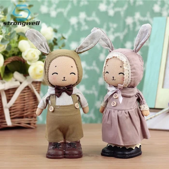 

Strongwell Pastoral Jenny Rabbit Ornaments Home Decorations Resin Crafts New Year's Desktop Birthday Gift Cute Cartoon