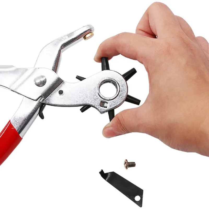 NEW Revolving Leather Strap Watch Band Belt Hollow Hole Puncher Punch