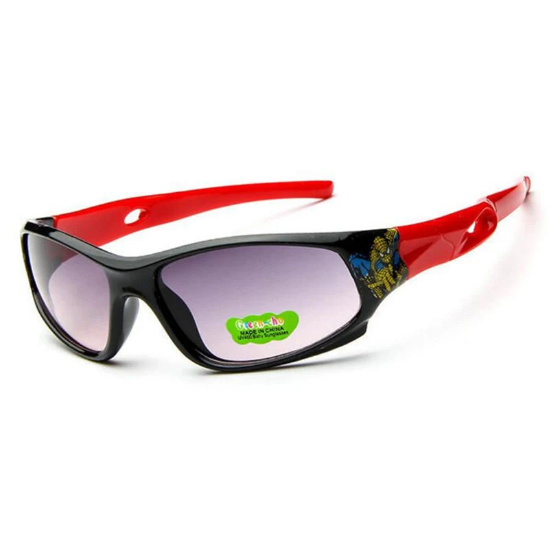 Брендовые дизайнерские детские солнцезащитные очки с человеком-пауком, детские солнцезащитные очки, солнцезащитные очки UV400, вечерние очки для мальчиков и девочек