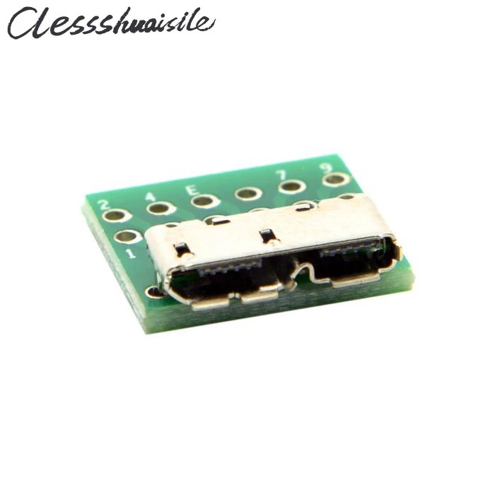 (10 шт./лот) Micro B USB 3 0 Micro-B 10pin гнездовой разъем тип крепления платы SMT с печатной