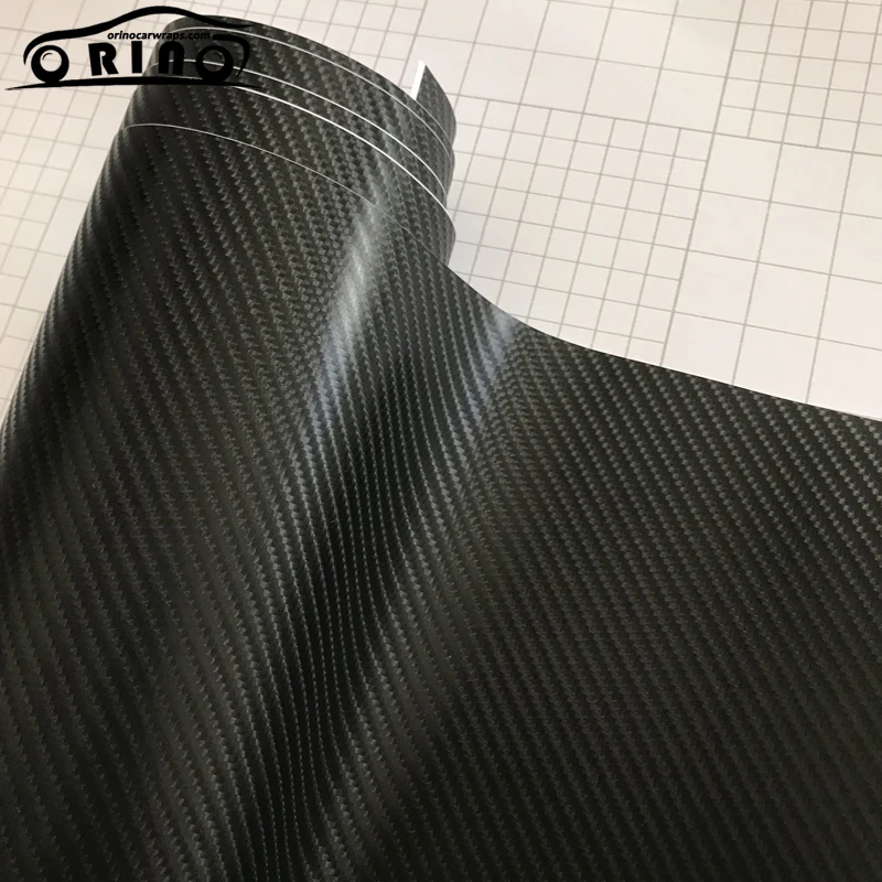 4D Black Carbon Fiber Vinyl Film-1