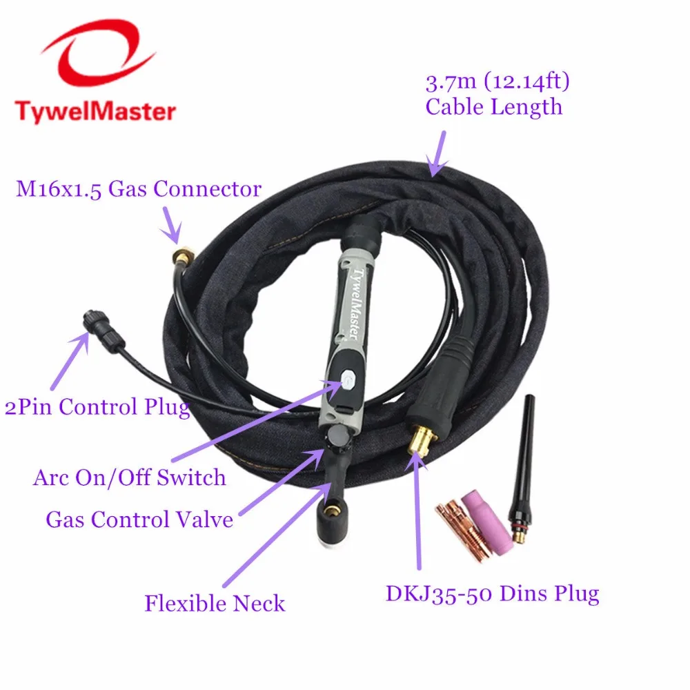 WP17-FV Wig-schweißbrenner WIG Wolfram Arc WP17 Argon 3,7 m 12.1ft Luftgekühlten WP-17 Flexible Neck Gas Ventil TIG taschenlampe WP17-FV Wig-schweißbrenner WIG Wolfram Arc WP17 Argon 3,7 m 12.1ft Luftgekühlten WP-17 Flexible Neck Gas Ventil TIG taschenlampe