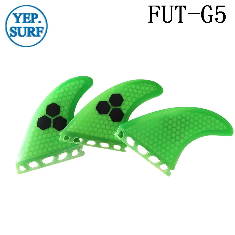 Future G5 Fin зеленые плавники доски для серфинга Future Fibreglass плавники(доска для серфинга) Quilhas