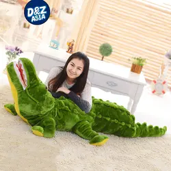 Большой Моделирование крокодил Большие размеры подушки плюшевые игрушки милые куклы мальчик подарок на день рождения