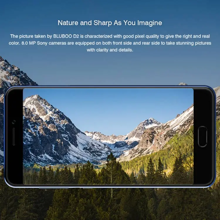 BLUBOO D2 MTK6580A 1.3GHz Quad Core 5.2 Inch HD Screen Dual Camera Android 6.0 3G Smartphone