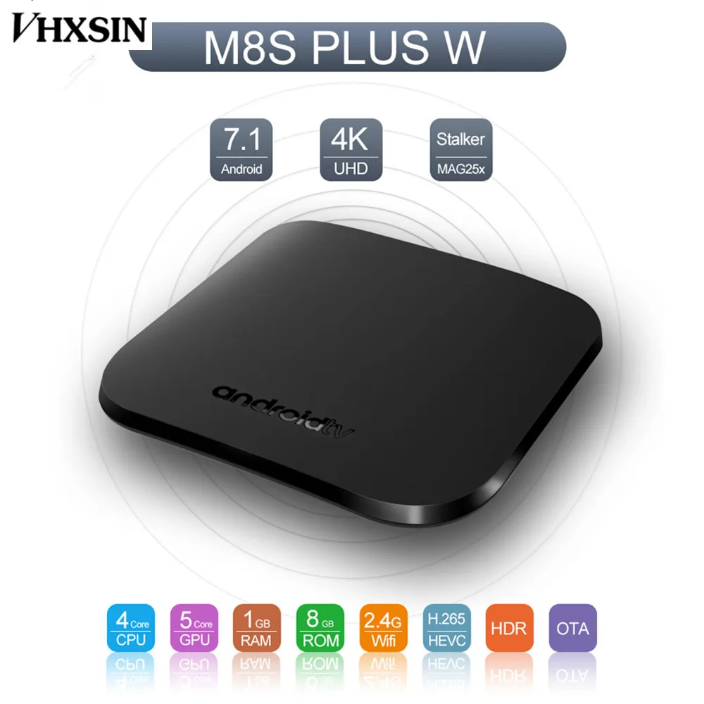MECOOL 10pcs/lot mini M8S Plus W Smart Android 7.1 TV Box 1GB 8GB 2GB 16GB | Электроника