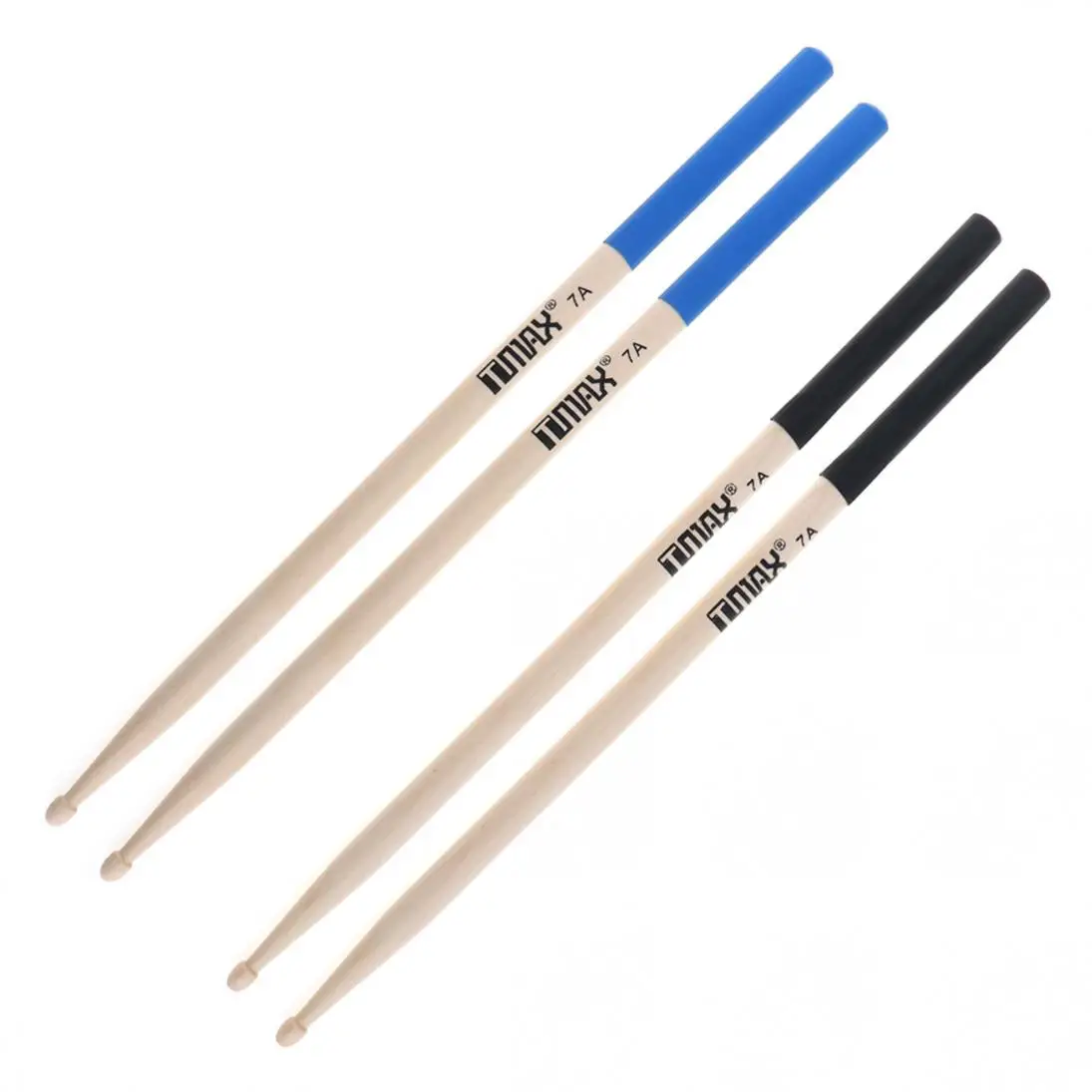 2pcs! 7A Maple Drumsticks Professional Wood Drum Sticks Multiple Color