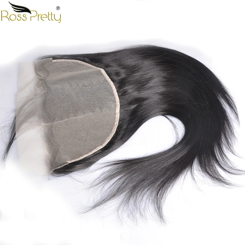  lace frontal Transparent Pre plucked Baby Hair 13x6 Lace Front human hair Closure Peruvian Remy Ros