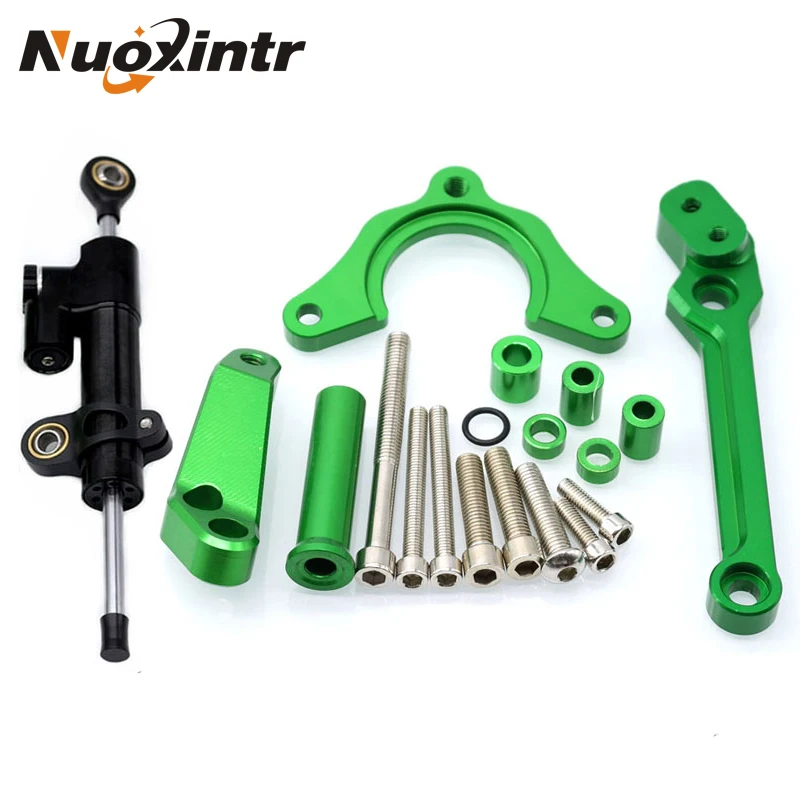 

NUOXINTR Motorcycles Adjustable Steering Stabilize Damper Bracket Mount Support Kit For kawasaki Z900 2017 2018