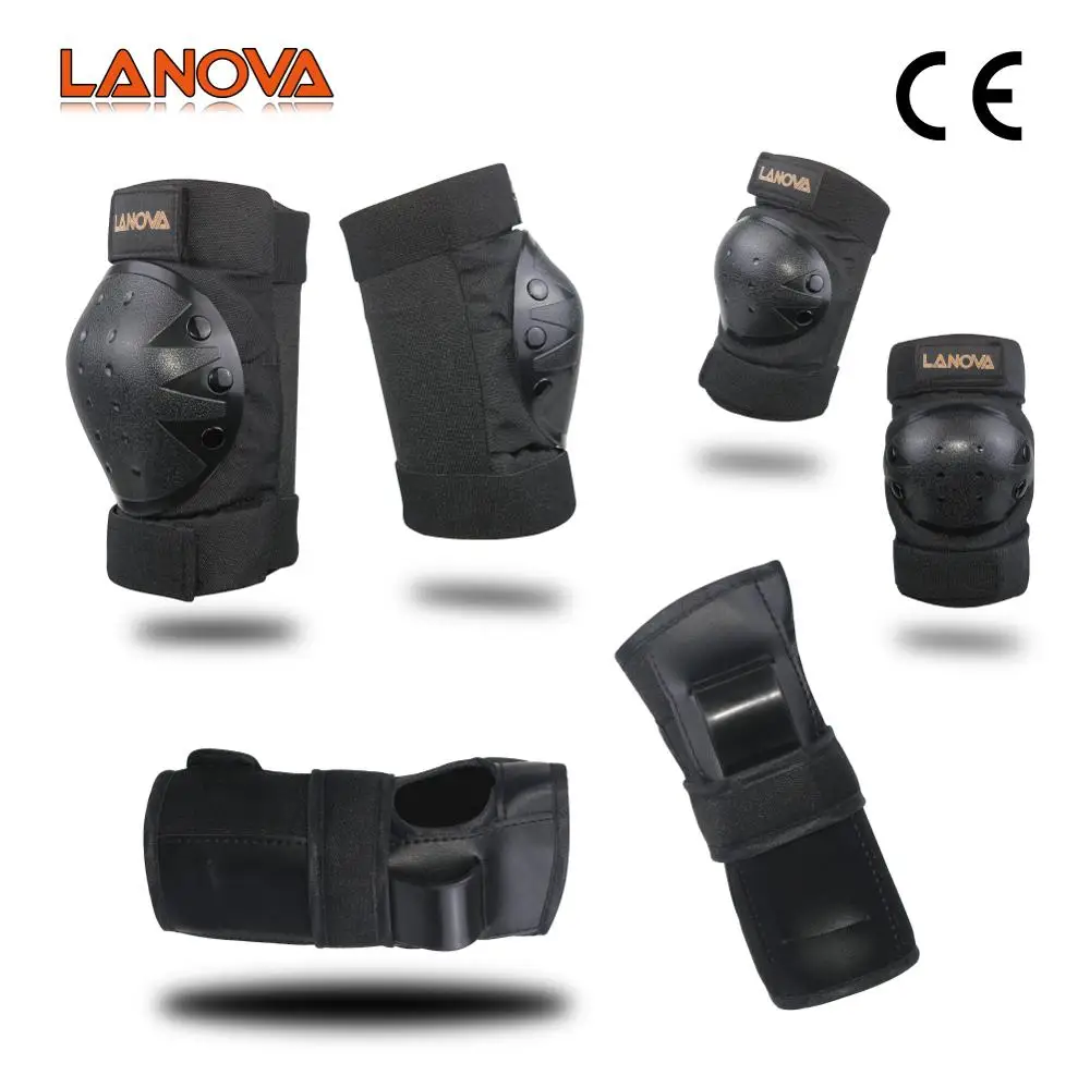 Lanova الكبار/الطفل منصات الركبة الكوع وسادات الحرس المعصم 3 في 1 التزلج واقية تعيين ل مضمنة الأسطوانة التزلج