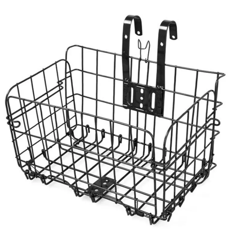 UPPERX New Folding Bicycle Front Basket Bold Foldable Basket With