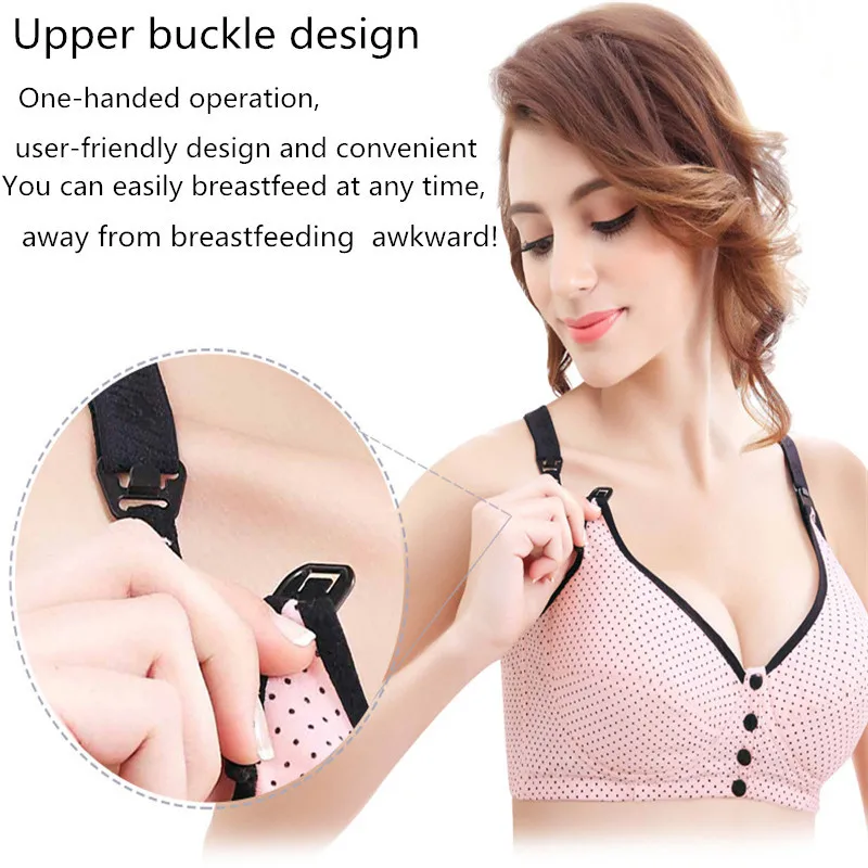 Pure Cotton Breathable Mother Lactating Underwear Pregnant Women Comfortable Bra Nursing Bra Breast Feeding Pregnant Underwear