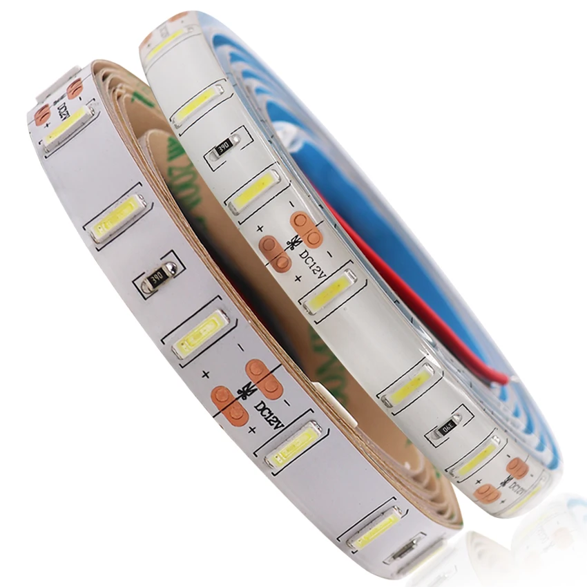 buy SMD 7020 LED strip light Waterproof Cold white DC12V 300 led tira tape Lights 5m Newest