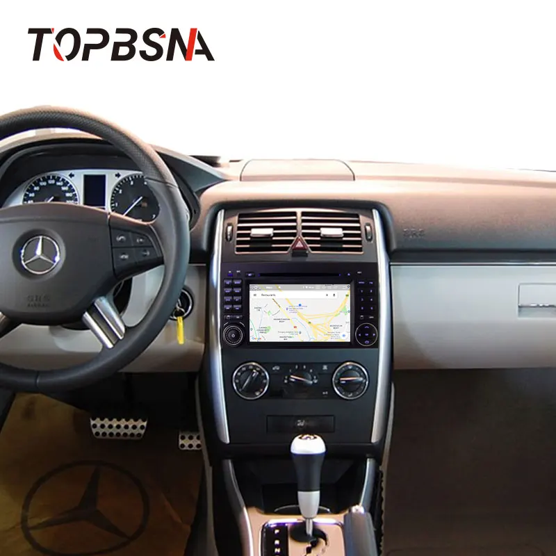 Excellent TOPBSNA Android 9.0 2 din Car DVD Radio for Mercedes Benz B200 A B Class W169 W245 Viano Vito W639 Sprinter W906 WIFI GPS Navi 5