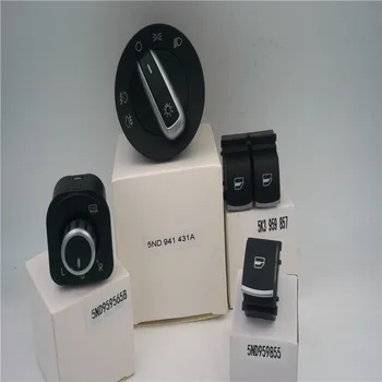 

Headlight switch Mirror Window Switch Button For Volkswagen VW Passat B6 Eos Golf 5 6 R32 GTI MK5 MK6 Tiguan 1 SET 5K3959857