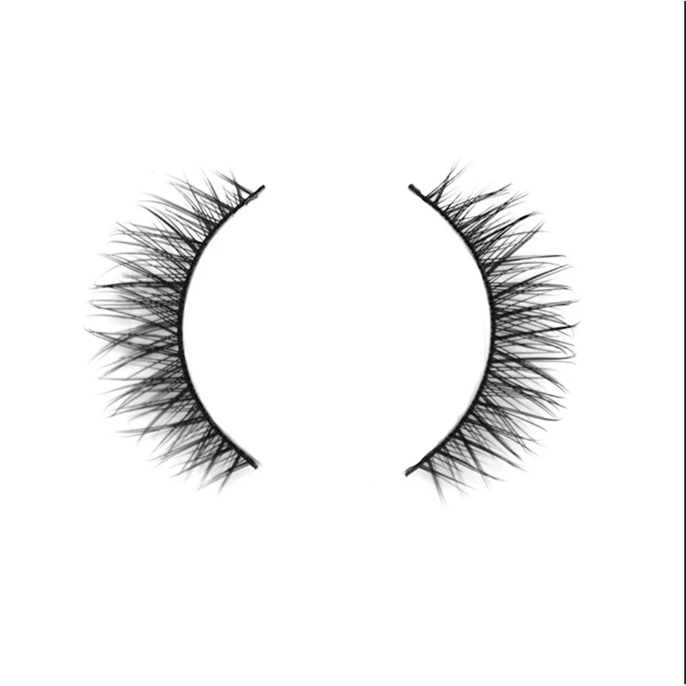 1 Pair False Eyelash Mink Hair Natural Long Fake Eyelashes for Small Eyes Makeup Tool Lash Extension Kits E7 | Красота и здоровье