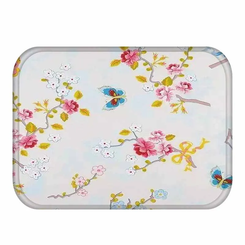 Vintage Entrance Area Anti Slip Rug Pad Waterproof Anti-Slip Doormat Printed Carpet For Kitchen Bathroom Tapete MatS Chris Brown