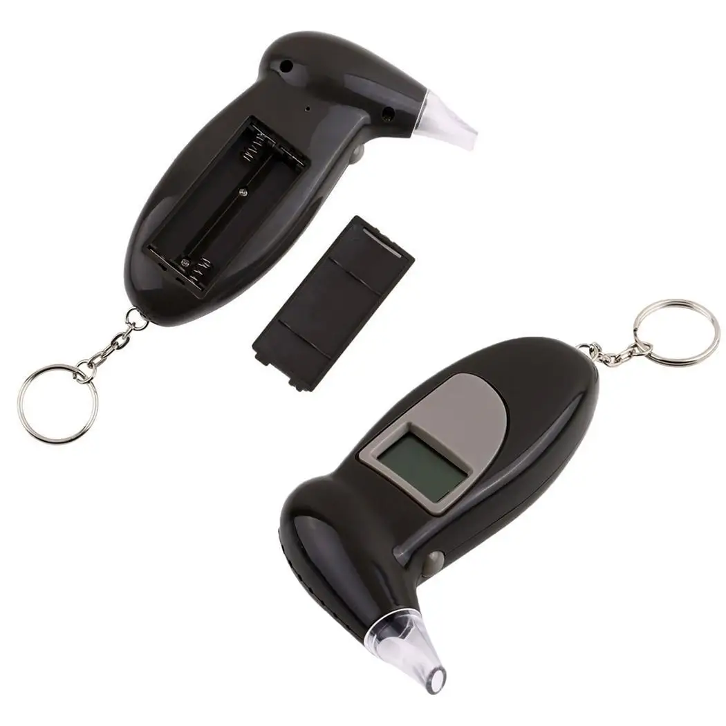 الرقمية الكحول اختبار التنفس محلل كاشف أسود رمادي 0.01% BAC (0.1g/l) مع المفاتيح الرقمية الكحول اختبار التنفس محلل كاشف أسود رمادي 0.01% BAC (0.1g/l) مع المفاتيح