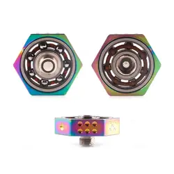 Vape Spinner Atomizer Gyro Toy 24 мм черный, серебристый, золотой, Радужный