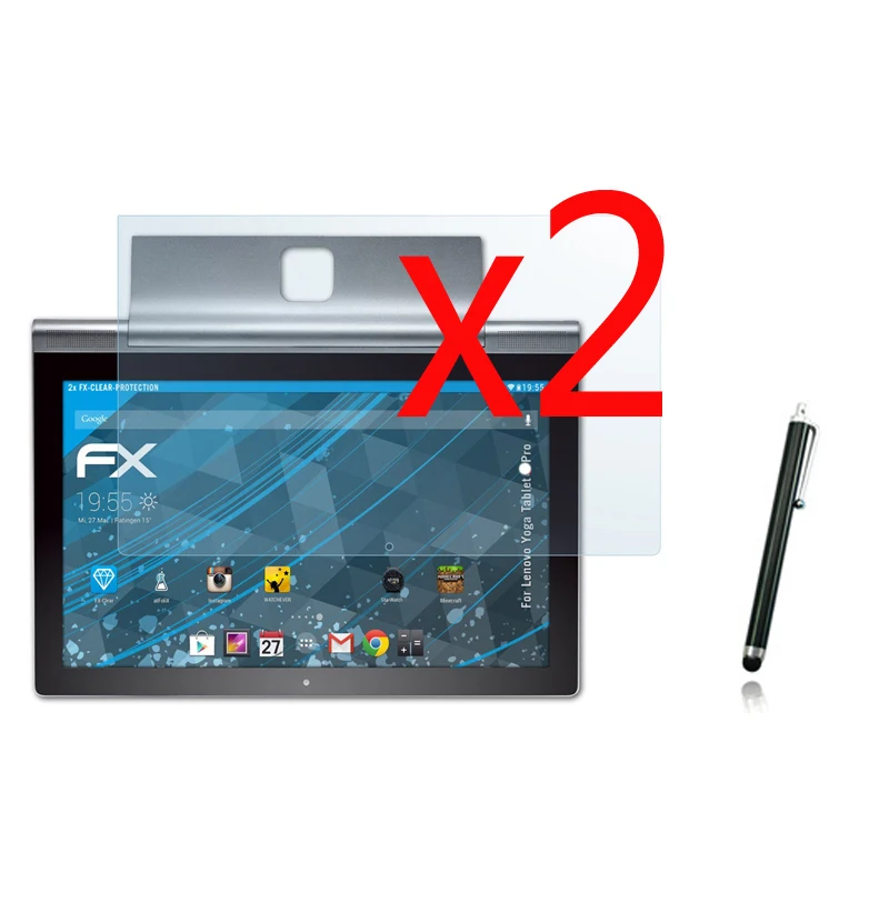 2х пленки + ткань 1x Стилус ЖК прозрачная защитная пленка для Lenovo Yoga Tablet 2 Pro 13 3 1380F