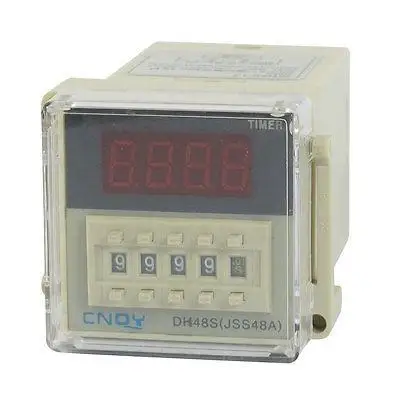 

DH48S-1Z 8-Pin SPST 0.01S-9999H AC/DC12V/24V AC220V/380V/110V LCD Display Time Timer Delay Relay with Socket