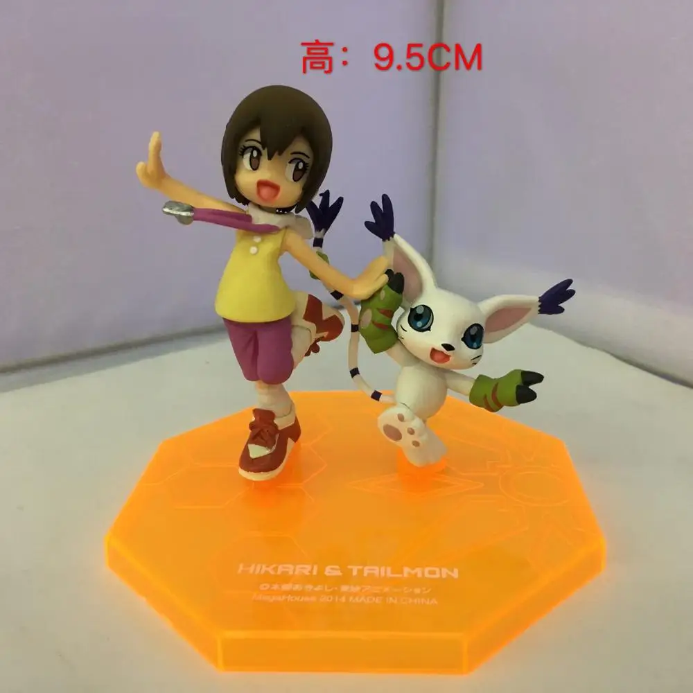 Anieme 9 5 см Цифровой Монстр для приключений Yagami Hikari Tailmon Gatomon мультяшная игрушка ПВХ