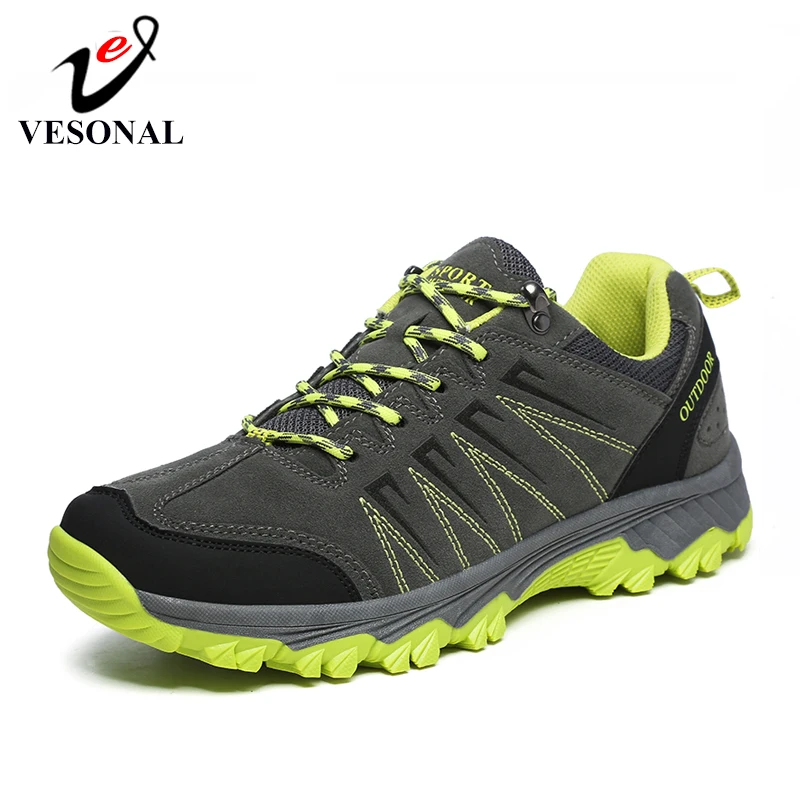 

VESONAL 2019 Autumn Suede Leather Unisex Sneakers For Men Shoes Outdoor Comfortable Male Footwear Walking couples