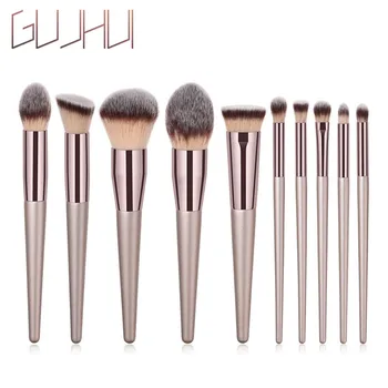 

GUJHUI makeup brushes Set professional Foundation Eyeshadow Lips powder Brush Cosmetic Tools kit pincel maquiagem Make up Brush