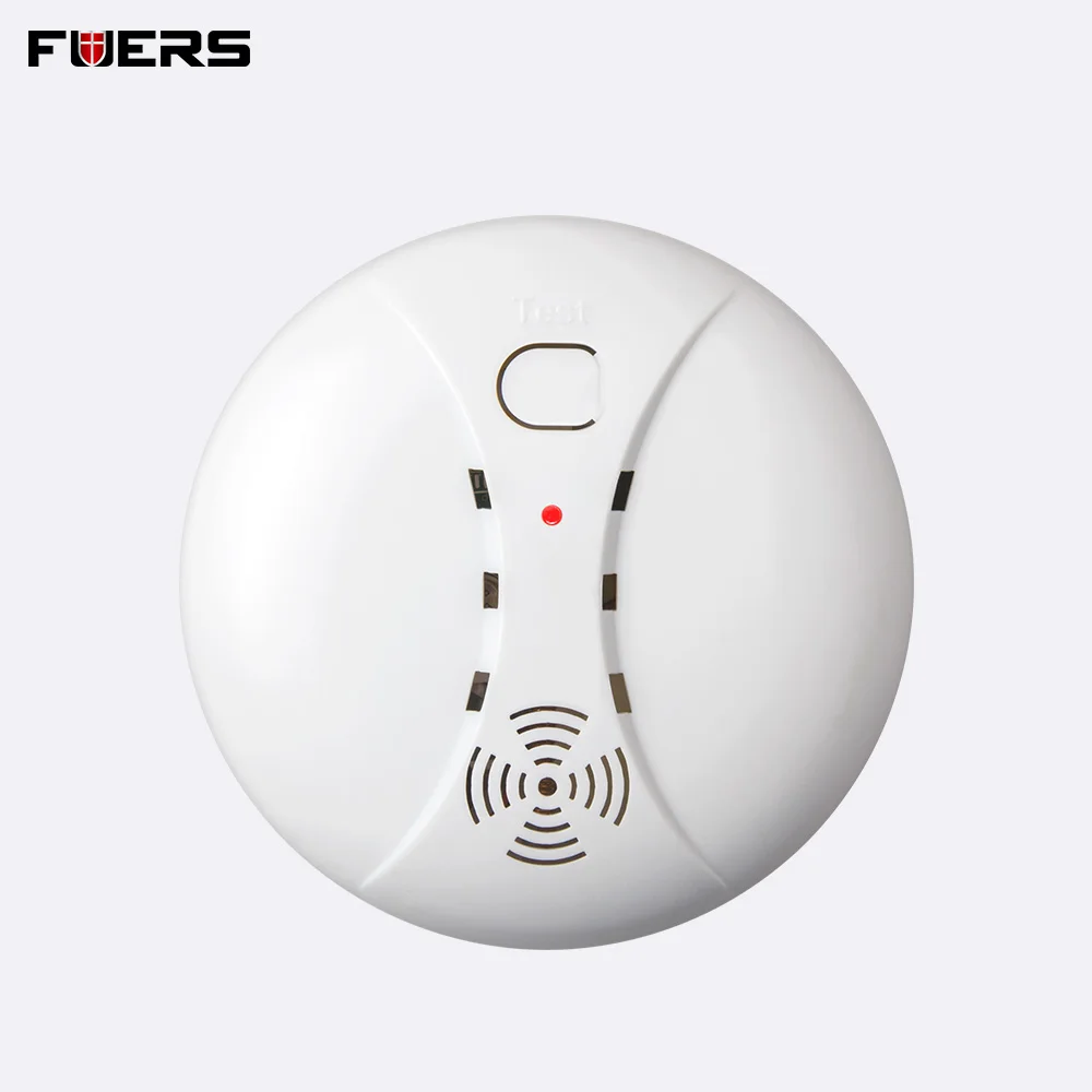 FUERS Home Security Smart Wireless Independent Smoke Fire ASK Alarm Sensor Detectors Low Battery Reminder Protect