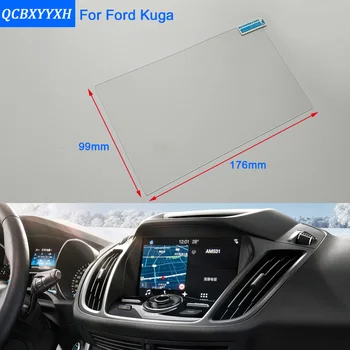 

Car Styling 8 Inch GPS Navigation Screen Steel Glass Protective Film For Ford Kuga Control of LCD Screen Car Sticker